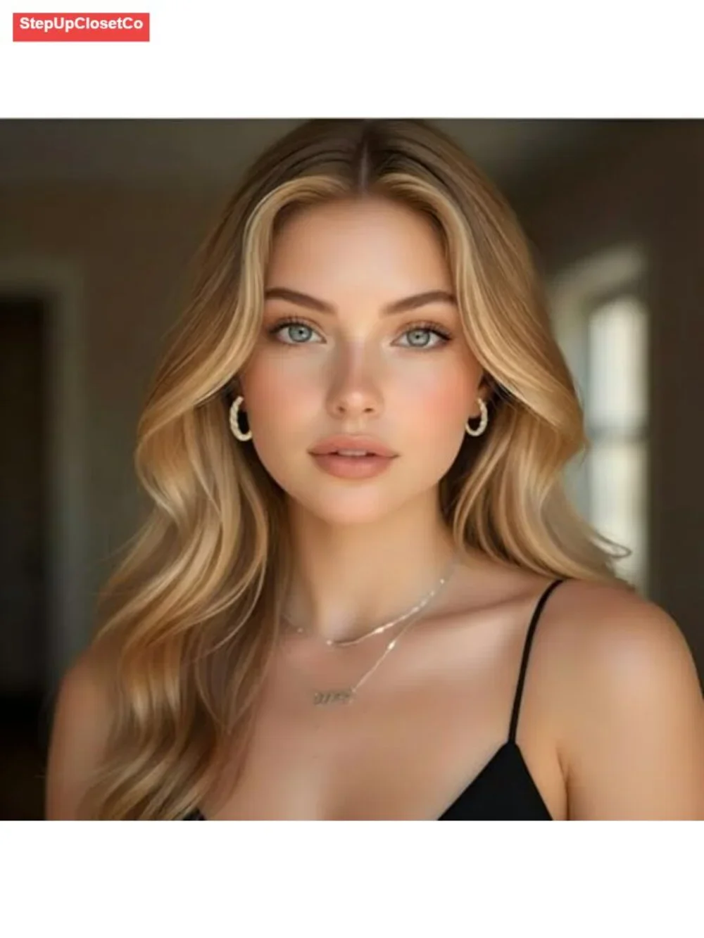 14k Gold Plated Twisted Huggie Hoop Earrings for Women with Cubic Zirconia 25mm